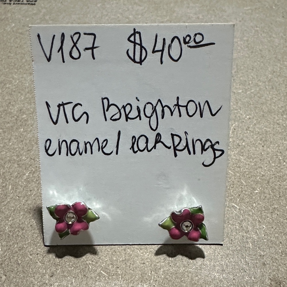 Brighton enamel  flowers Earrings